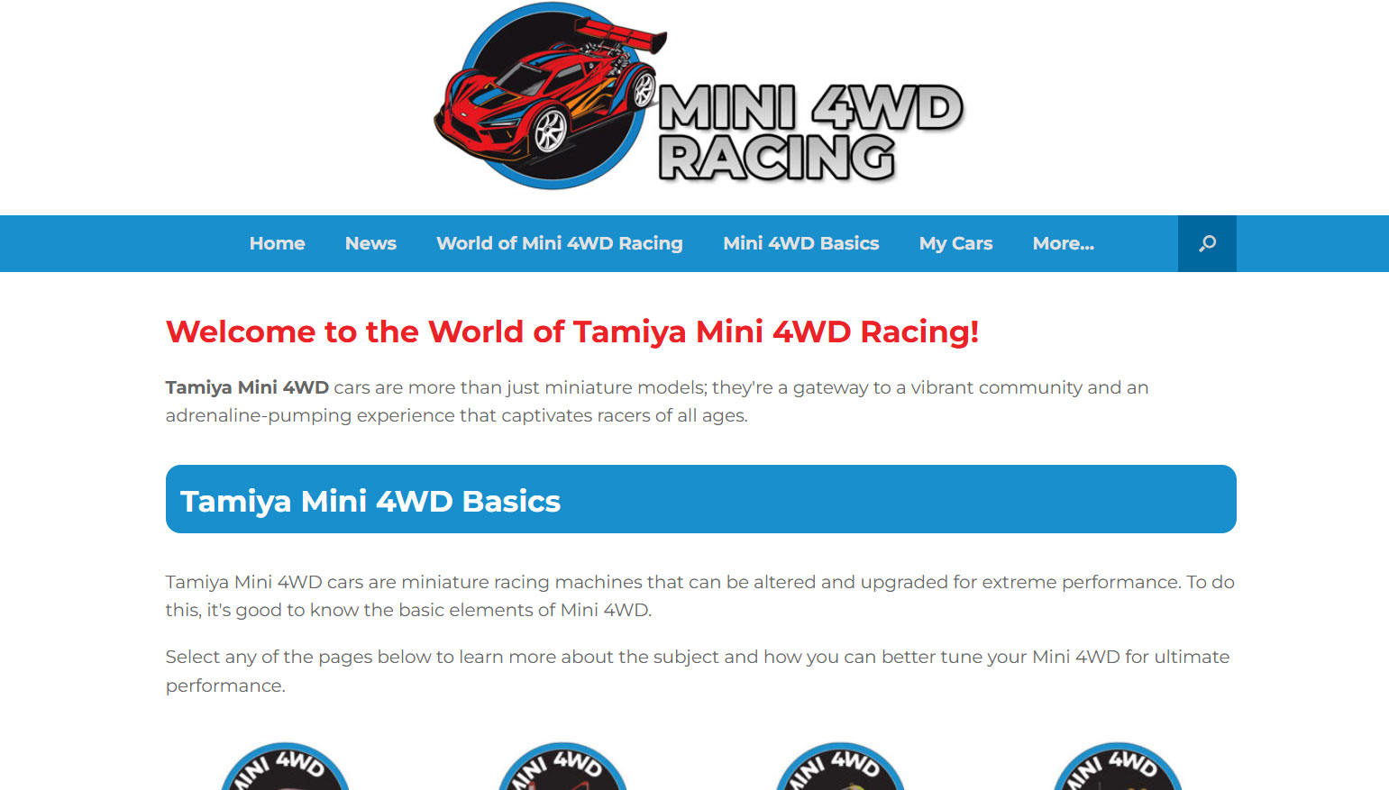 Mini 4WD Racing designed by Phalen Creative