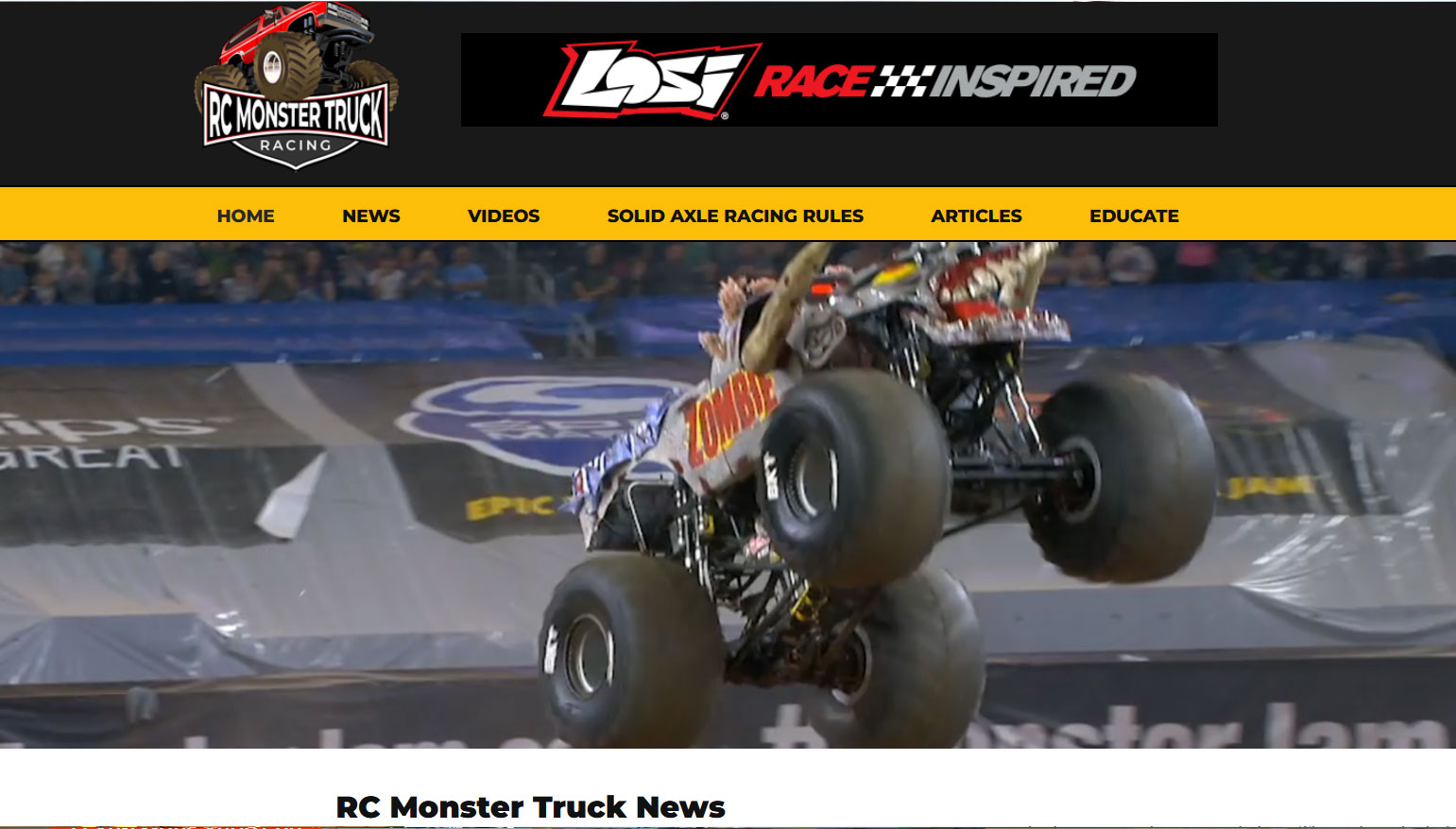 RC Monster Truck Racing designed by Phalen Creative